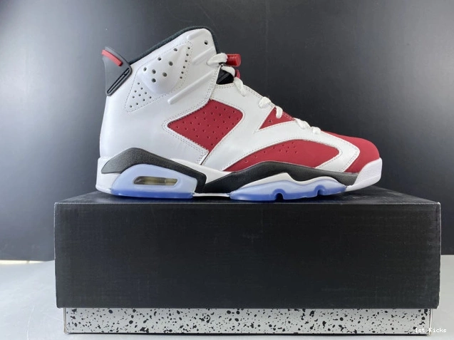 1st Kicks AIR 'CARMINE' 384664-160 RETRO 2014 JORDAN 6 0731